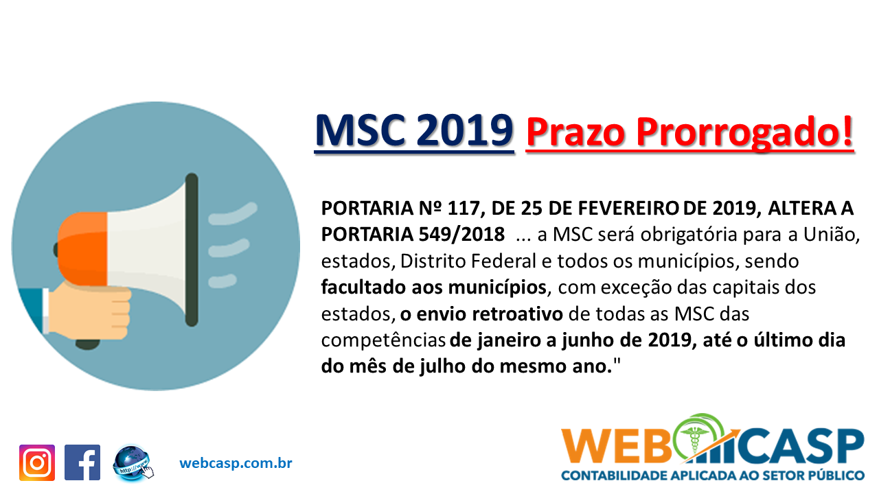 MSC 2019 - Prazo Prorrogado