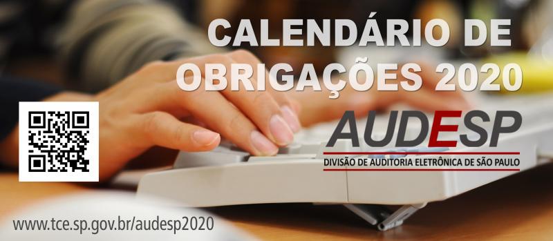TCESP divulga calendrio de obrigaes da Audesp para 2020